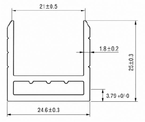 Riel de Aluminio GD7021
